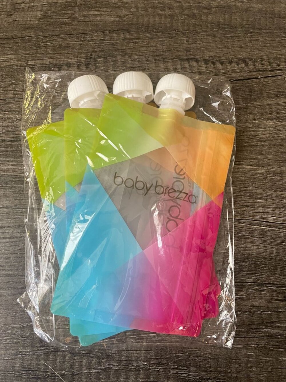 Baby Brezza Reusable Food Pouches Set of 3 New -  Easy-Fill BRZ00141 see through